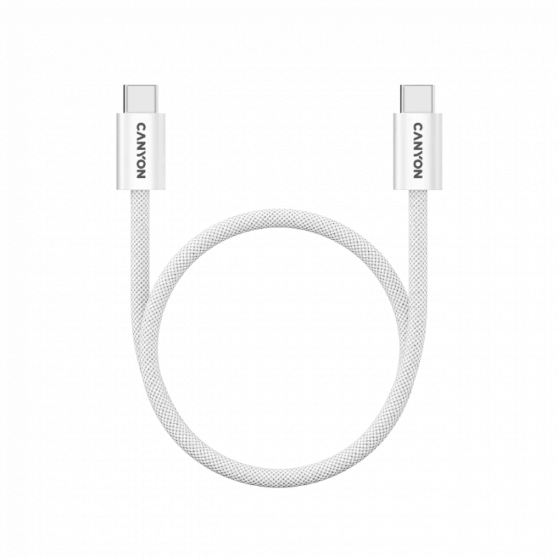 CANYON kabelis OnWire 60MG C-C 60W Magnētisks Pīts 1m Balts