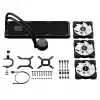 Fractal Design Lumen S36 v2 RGB procesora šķidruma dzesētājs 12 cm melns 1 gab.