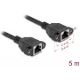 DeLOCK 90787 Tīkla kabelis Melns 5 m Cat6a S/FTP