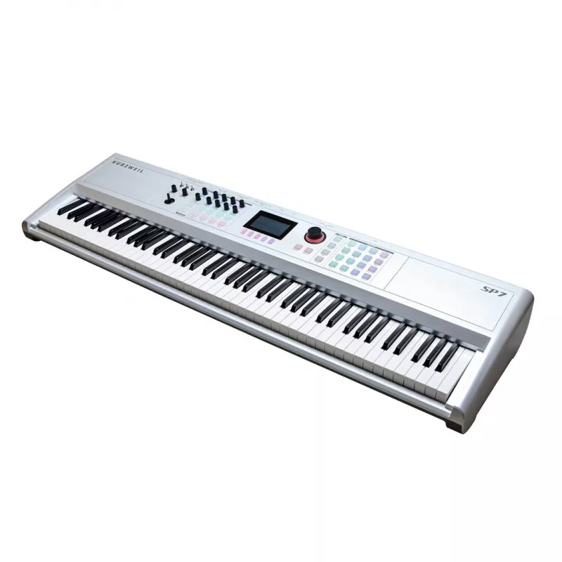 Stage piano Kurzweil SP7 88 taustiņu svērtā darbība, āmuru mehānisma klaviatūra, pilns diapazons