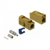 Koaksiālais savienotājs DELOCK 89694 FAKRA K vīrišķais, apzeltīti kontakti, 13,8×25×9,5 mm