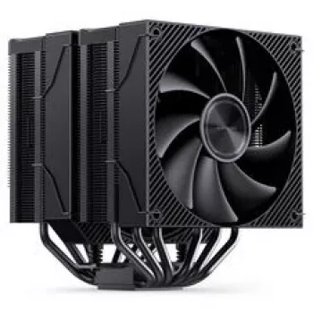 CPU dzesētājs Jonsbo CA90 Dual-Tower ar 1×130mm un 1×120mm PWM ARGB ventilatoriem, melns