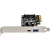 SilverStone ECU03 - USB adapteris - PCIe 2,0 x2 Low Profile - USB-C 3,1 x 1 + USB-C x 1 (SST-ECU03)