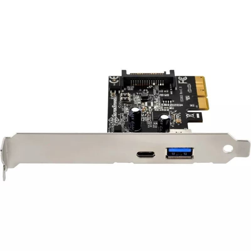 SilverStone ECU03 - USB adapteris - PCIe 2,0 x2 Low Profile - USB-C 3,1 x 1 + USB-C x 1 (SST-ECU03)