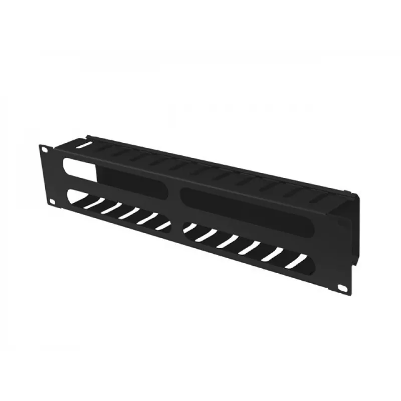 Rack-mount 19 inch 2U kabelis Organizer LANBERG AK-1705-B, Melns