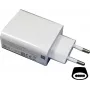 Xiaomi — MDY-12-EW + Type-C kabelis — 3A — 55W — balts — ātrās uzlādes ceļojumu adapteris (MDY-12-EW)