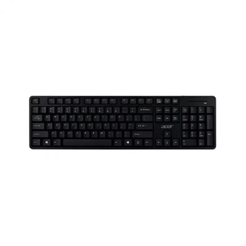 Bezvadu tastatūras un peles komplekts Acer Combo 100 — RF bezvadu, pilna izmēra QWERTZ vācu, melns