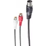 Audio kabelis ShiverPeaks BS10201 0.2m DIN (5-pin) 2 x RCA Melns