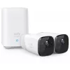 Eufy Security, eufyCam 2 Pro bezvadu mājas drošības kameru sistēma, 365 dienu akumulatora darbības laiks, HomeKit saderība, 2K izšķirtspēja, IP67 laikapstākļu izturība, nakts redzamība, 2 kameru komplekts, bez ikmēneša maksas