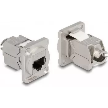 Tīkla kabelis DeLOCK D-Type modulis RJ45 Cat.6A sieviešu - LSA sieviešu Nerūsējošais tērauds