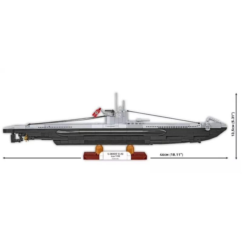 Konstrukciju komplekts Cobi U-Boot U-52 — 474 detaļu modeļu komplekts