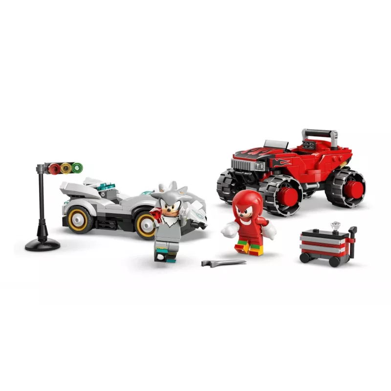 LEGO SONIC THE HEDGEHOG 77118 Silver's Car vs Knuckles' Monster Truck
