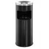 Round Metal Melns Durable 3332