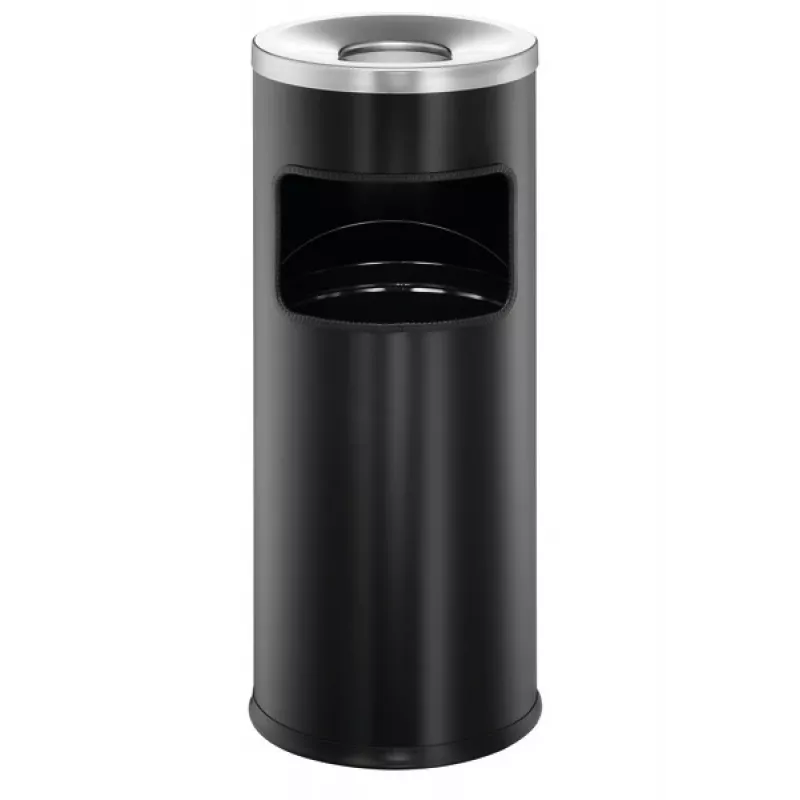 Round Metal Melns Durable 3332