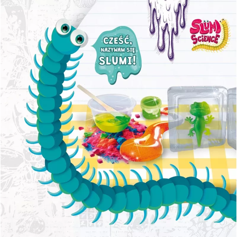 Izglītojošs spiedējs Liscianigiochi Slumi Science Chameleon 304-PL110971 — praktisks zinātnes rotaļlieta