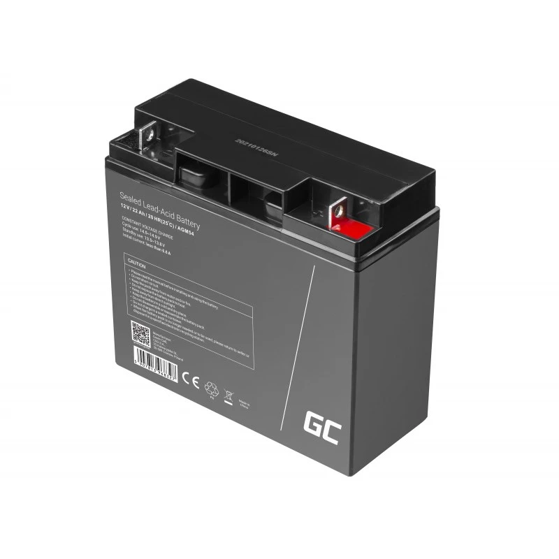 Vehicle battery zaļa Cell AGM54 12V 22Ah AGM maintenance-free, 167×77×181 mm, 5.6 kg
