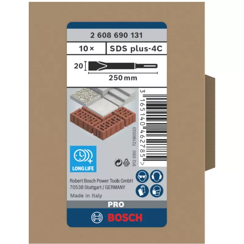 Bosch 2 608 690 131 urbis Plakanā kalta urbis 10 gab.