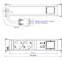 Bachmann 916.504 strāvas adapteris, melns