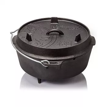 Cepamais paplāts / plātsne Petromax FT12 apaļa čuguna krāsns, piemērota maizei un gaļai, 15 kg