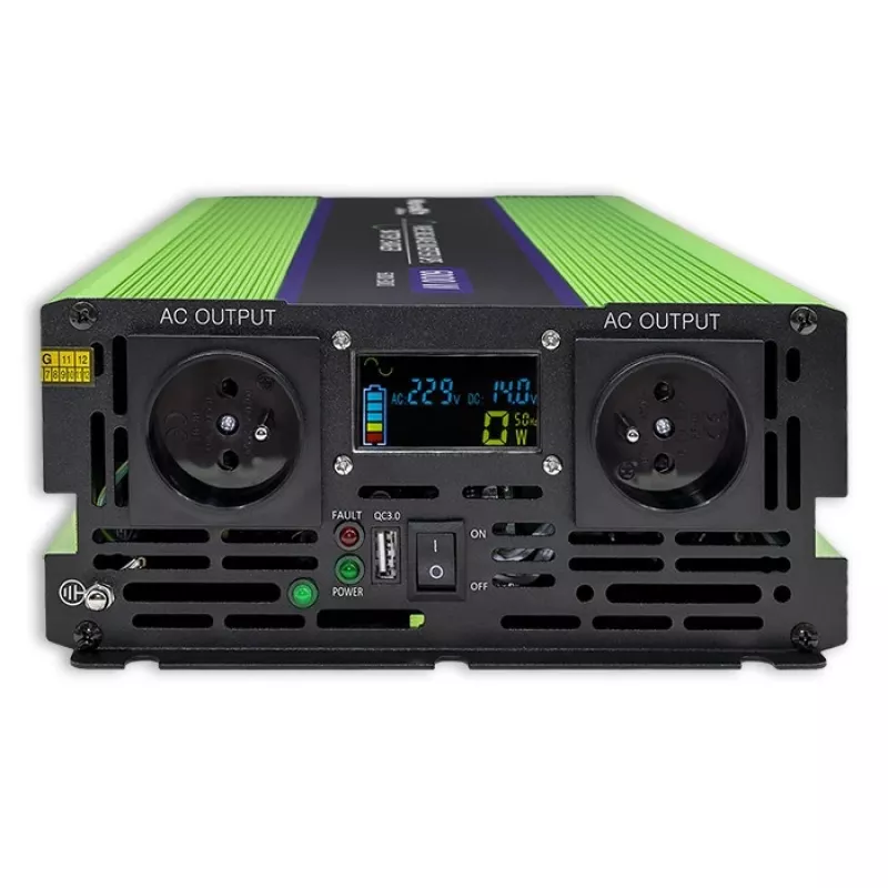 Auto invertors Qoltec Monolith 6000 W zaļš 12 V