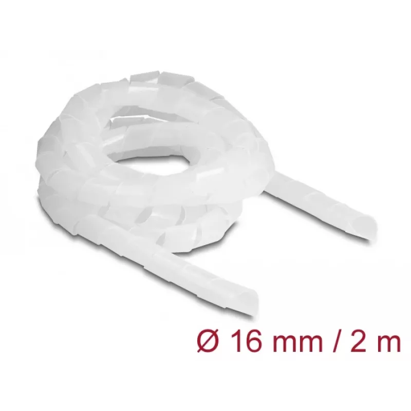 DeLOCK spirālveida šļūtene elastīga 2 m x 16 mm caurspīdīga Polietilēns