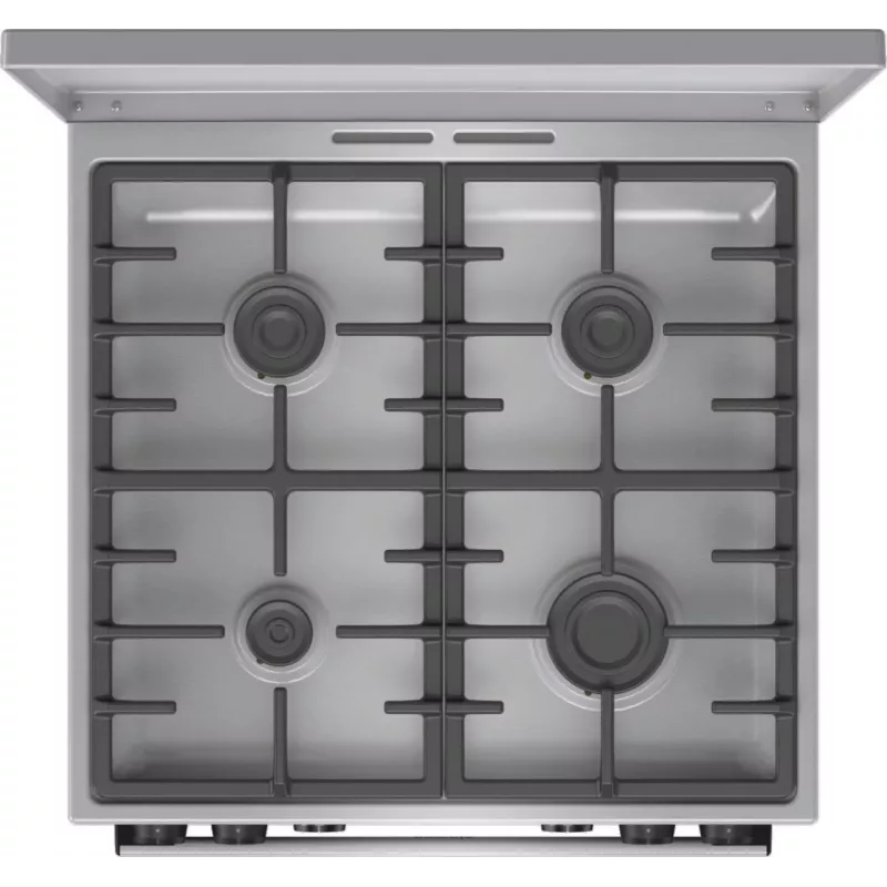 Gorenje GKS6C71XF brīvi stāvoša plīts ar cepeškrāsni sudraba krāsā