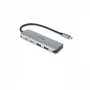 USB Type-C centrmezgls DICOTA D32061 10000 Mbit/s Sudrabs