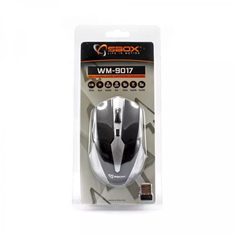 Pele SBOX WM-9017BS Melna/Sudraba USB
