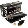 Studijas dinamiskais mikrofons RØDE Procaster — vadu, mini XLR (3-pinu), 75–18 000 Hz, 32 Ω, -56 dB, melns, 695 g