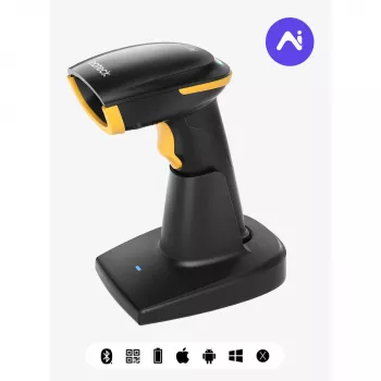 Svītrkodu skeneris Inateck BCST-36 — vadu USB savienojums, ergonomisks dizains, melns