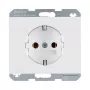 berker kontaktligzda tips F 47157009, 16 A, 250 V, balts, termoplasts