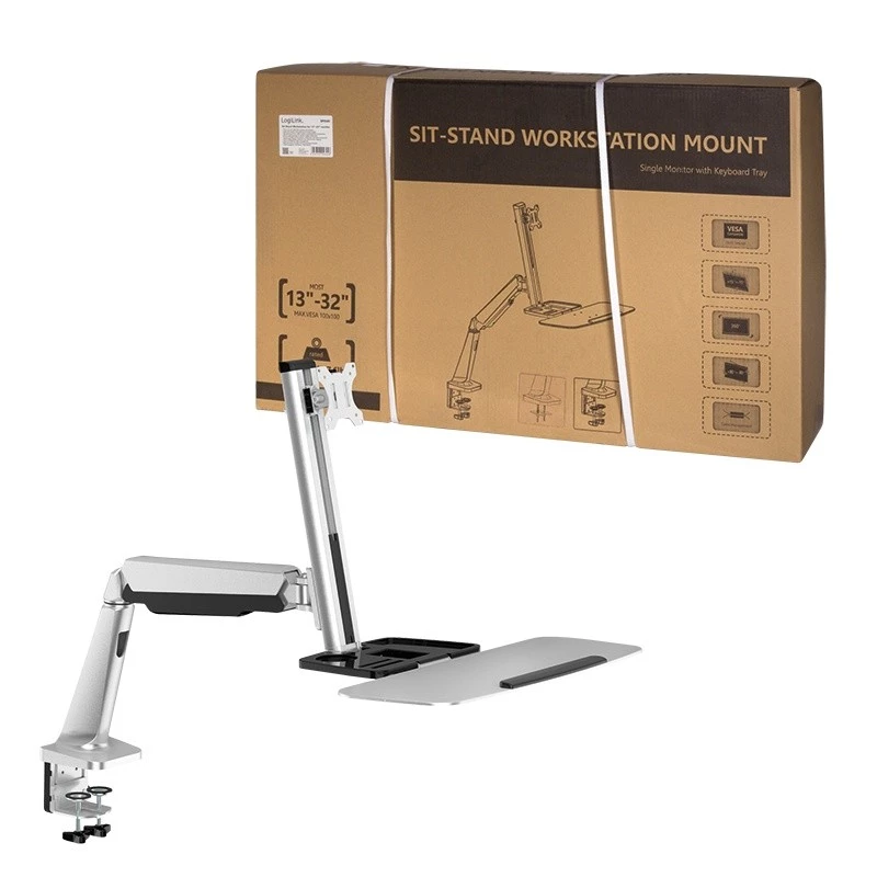 Monitora stiprinājums LogiLink BP0040 81.3 cm (32 collas) Galda Alumīnijs