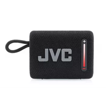 Pārnēsājams skaļrunis JVC XS-E114B, IPX6 ūdensizturīgs, Bluetooth 5.3, 5 W RMS, 2000 mAh baterija, FM radio, TWS, melns