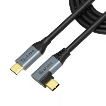 Akasa taisna leņķa USB Type-C 100W PD uzlādes kabelis - kabelis - digitālais/datu