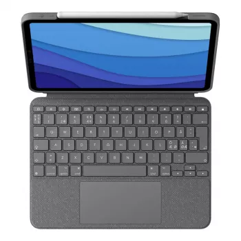 Logitech Combo Touch priekš iPad Pro 11 collu 1. 2. 3. 4. paaudzes Nordic QWERTY skārienpaliktnis