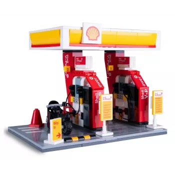 Gas station model Jamara CaDA Shell 402858 with detailed design
