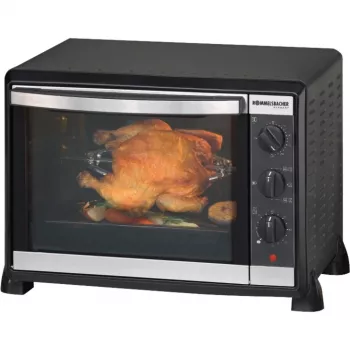 Rommelsbacher BG 1550 elektriskā krāsns, melna, 30 L, 80–230 °C, 7 režīmi, rotējošais iesms, 120 min taimeris