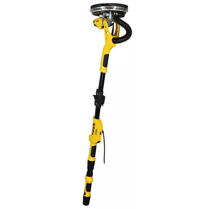Disku slīpmašīna STANLEY SFMEE500S 750 W, regulējams ātrums, teleskopisks rokturis, mīkstais rokturis, melna/dzeltena