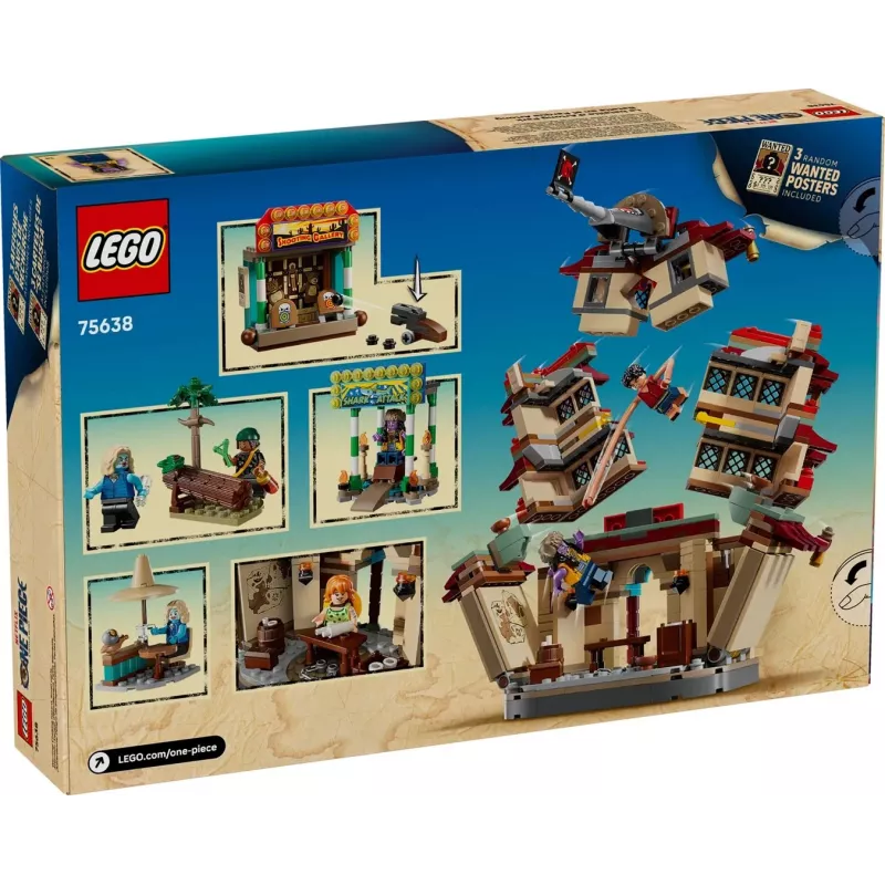 LEGO komplekts One Piece Arlong Park 75638 — 926 gab., 5 minifigūras, ieteicamais vecums 9+, detalizēta ainava