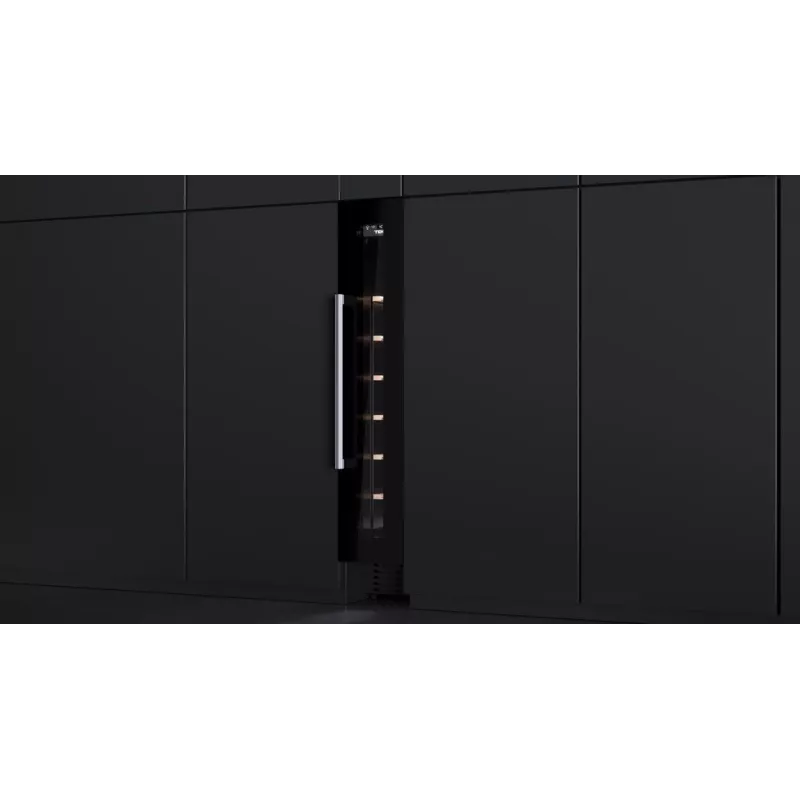 Teka RVU 10008 GBK termoelektriskais vīna dzesētājs iebūvējams melns 8 pudeļu