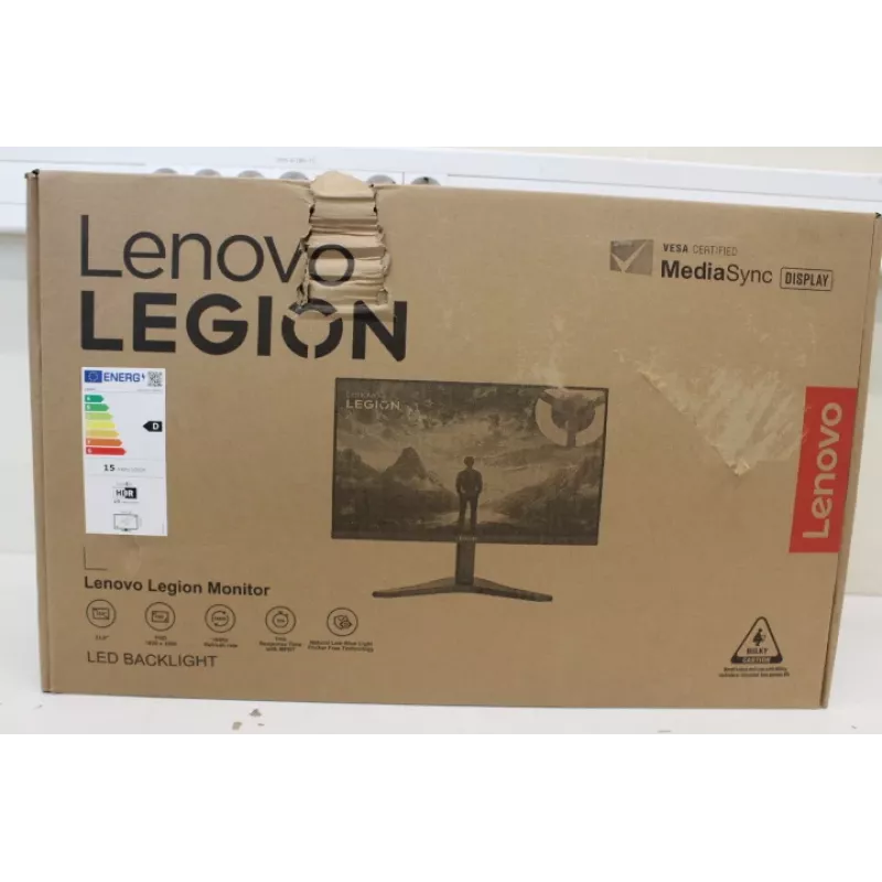 Monitor Lenovo Legion R24s 24 collu IPS 16:9 144 Hz 1 ms 1920×1080 250 cd/m² HDMI 1 Raven Melns — bojāts iepakojums