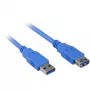 USB kabelis Sharkoon USB 3.0 V>M 3m Zils
