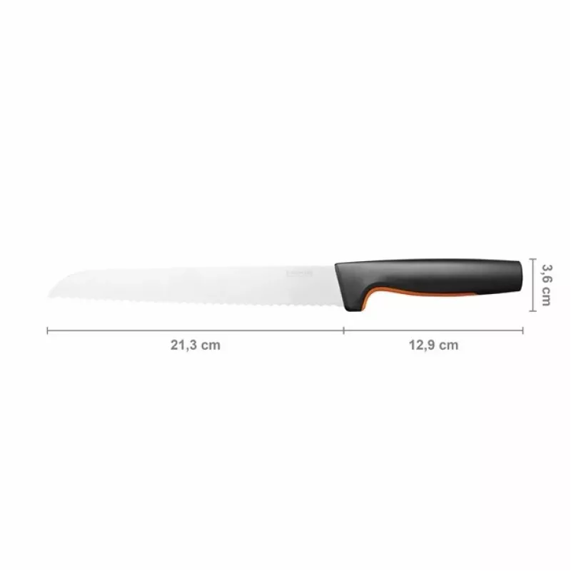 Fiskars 1057538 virtuves nazis Nerūsējošais tērauds 1 gab. Maizes nazis