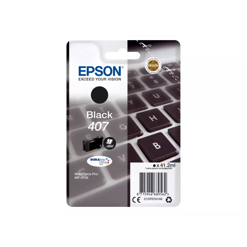 Epson WF-4745 tintas kasetne 1 gab. Oriģināla augstas (XL) ietilpības melna