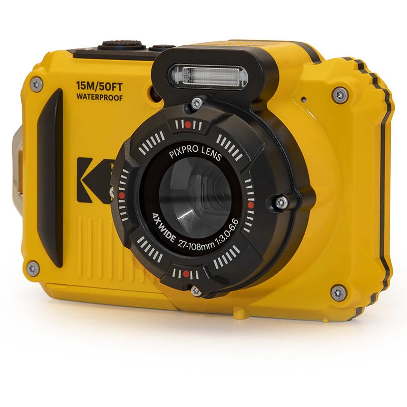 Kompaktā kamera Kodak PixPro 16 MP BSI CMOS 1920 x 1080 dzeltenā krāsā