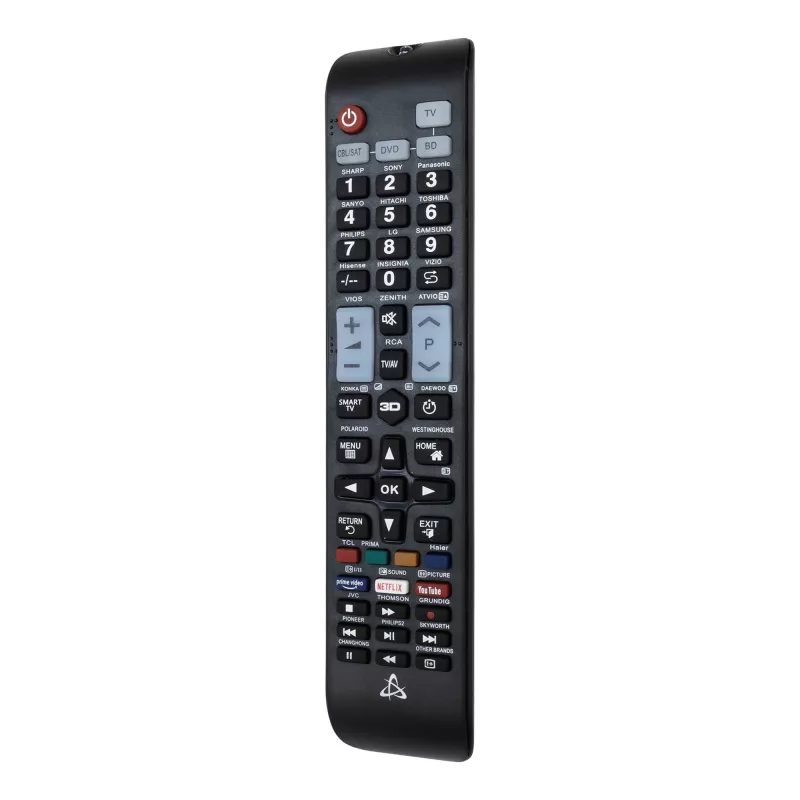 Universālā tālvadības pults SBOX RC-01400 — aizvietotājs televizoriem, televizora pierīcēm un DVD atskaņotājiem