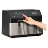 Karstā gaisa fritieris Black & Decker BXAF9000E Dual Basket 9 L, 2500 W, 80–200 °C, 2 grozi, 8 programmas