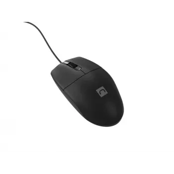 Vadu biroja pele NATEC Ruff Plus USB Type-A, labajai rokai, 1200 DPI, 3 pogas, melna