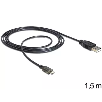 USB kabelis DeLOCK USB 2.0-A - USB micro-B 1.5m
