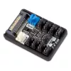 Ventilatora kontrolleris Aqua-Computer 53283 — 4 kontaktu savienotājs, nominālā strāva 4,5 A, 57×39×16 mm